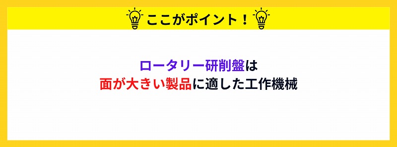 ロータリー研削盤の用途